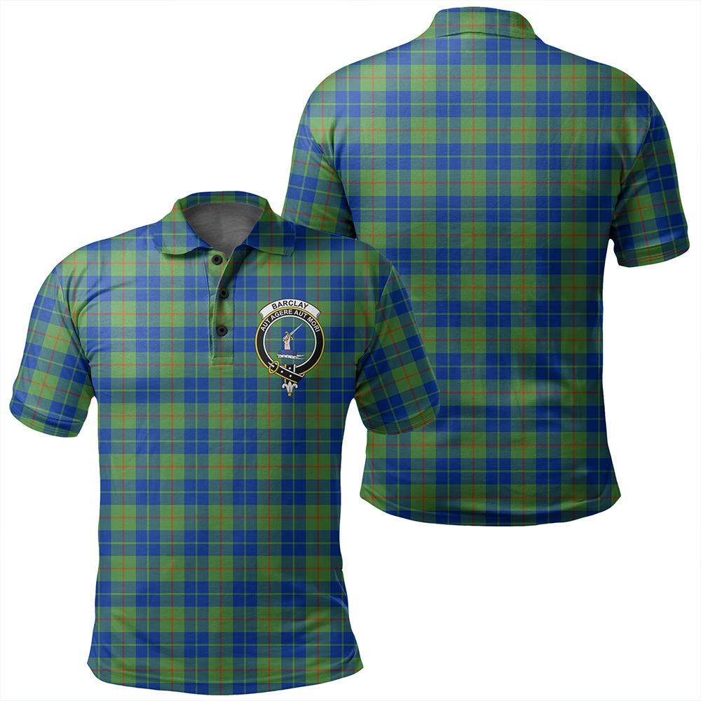 Barclay Hunting Ancient Tartan Classic Crest Polo Shirt