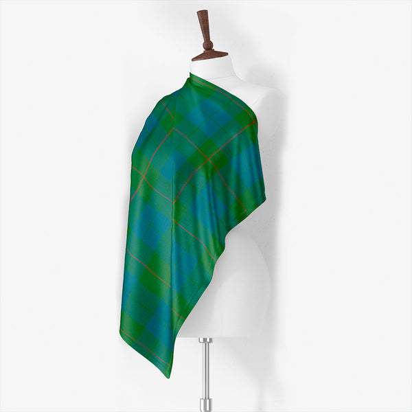 Barclay Hunting Ancient Tartan Classic Silk Habotai Square Scarf