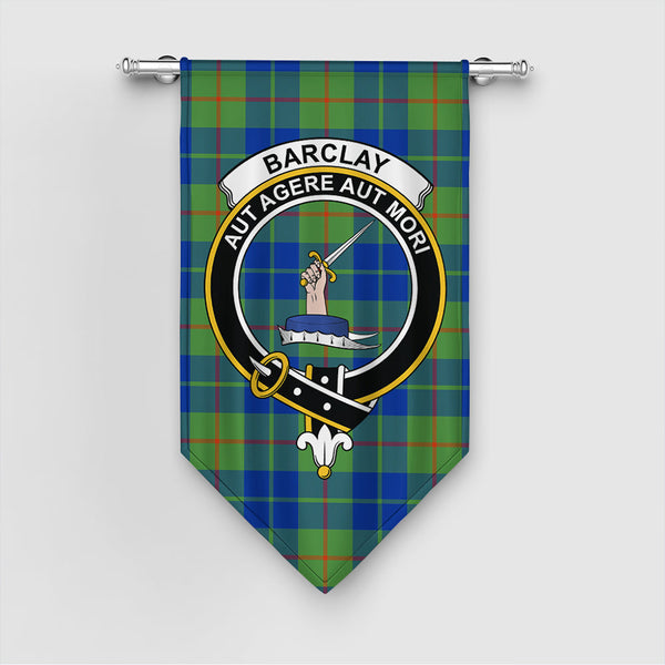 Barclay Hunting Ancient Tartan Classic Crest Gonfalon