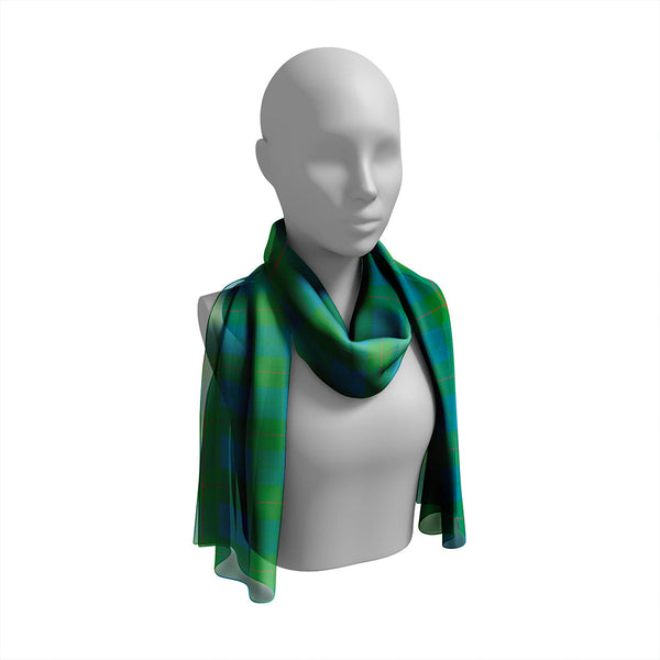 Barclay Hunting Ancient Tartan Classic Silk Habotai Long Scarf