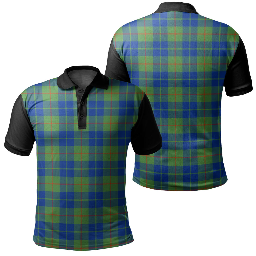 Barclay Hunting Ancient Tartan Classic Polo Shirt Black Neck 1 Style