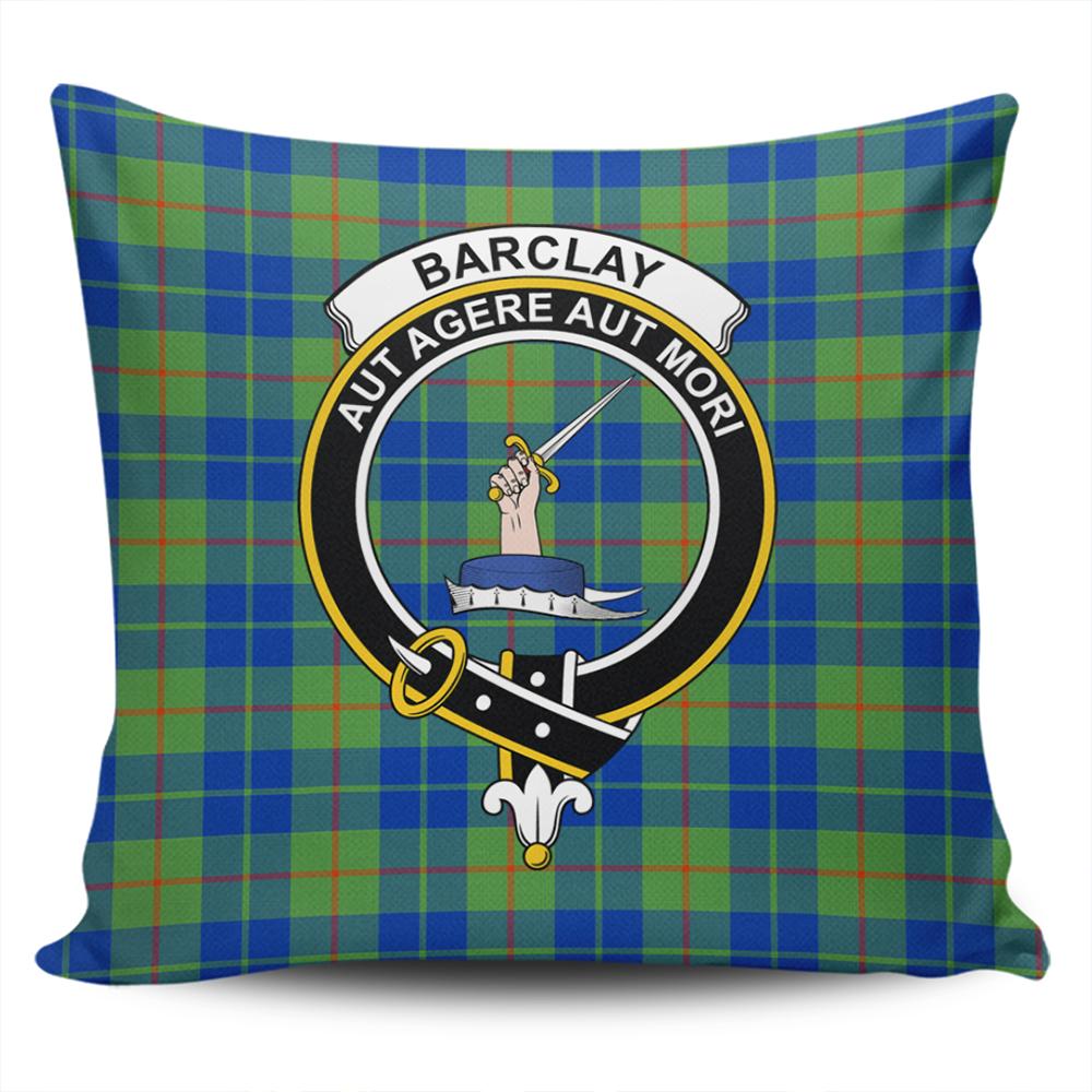 Barclay Hunting Ancient Tartan Classic Crest Pillow Cover