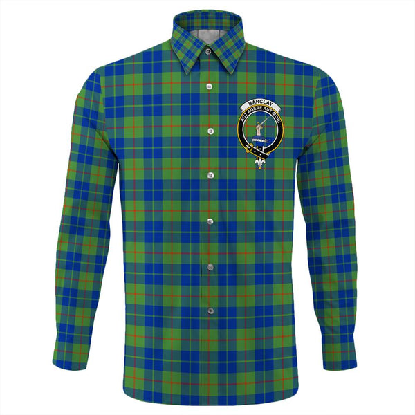 Barclay Hunting Ancient Tartan Classic Crest Long Sleeve Button Shirt