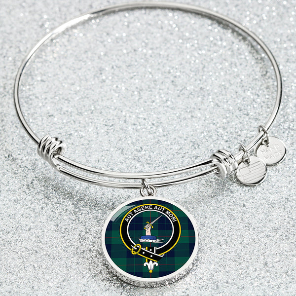 Barclay Hunting Modern Clan Badge Tartan Classic Circle Bangle