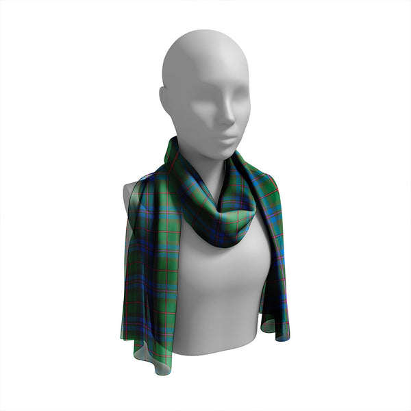 Batten Ancient Tartan Classic Silk Habotai Long Scarf