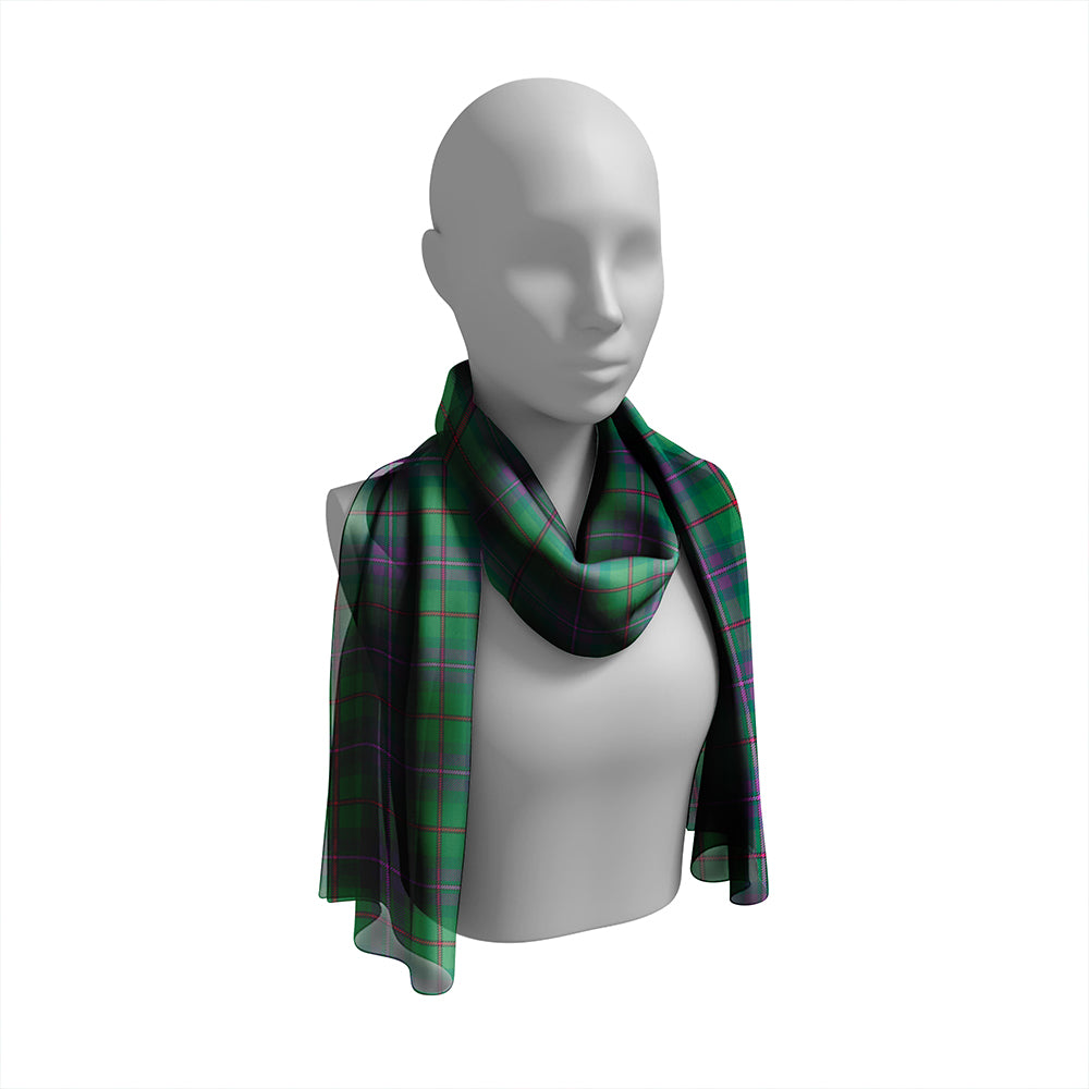 Batten Modern Tartan Classic Silk Habotai Long Scarf