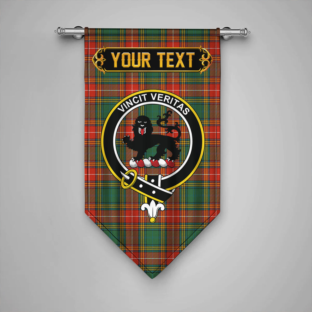 Baxter Ancient Clan Badge Tartan Gonfalon Personalize