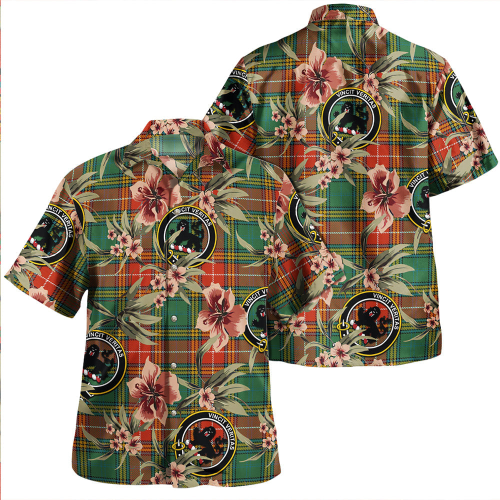 Baxter Ancient Clan Badge Tartan Aloha Hawaiian Shirt Tropical Old Style