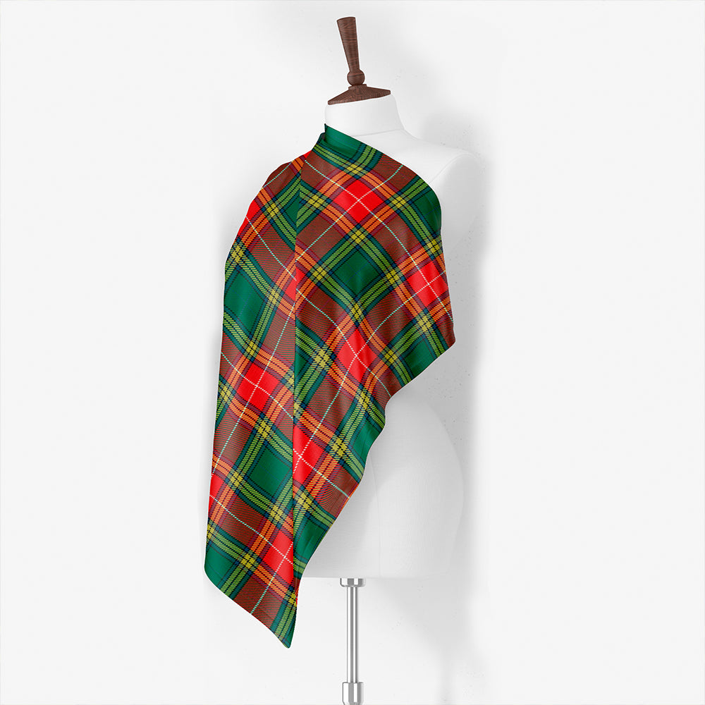 Baxter Modern Tartan Classic Silk Habotai Square Scarf