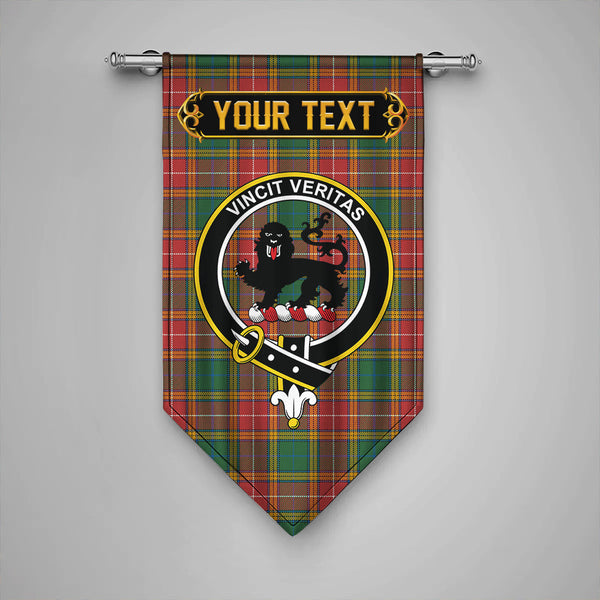 Baxter of Balgavies Ancient Clan Badge Tartan Gonfalon Personalize