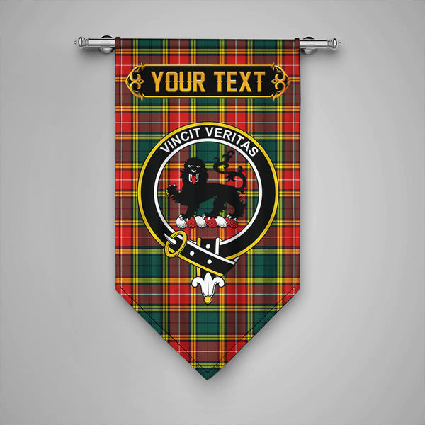 Baxter of Balgavies Modern Clan Badge Tartan Gonfalon Personalize