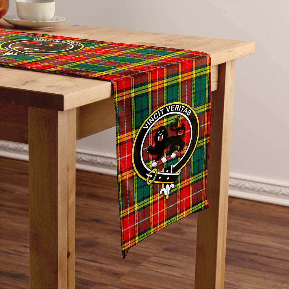 Baxter of Balgavies Modern Clan Badge Tartan Table Runner