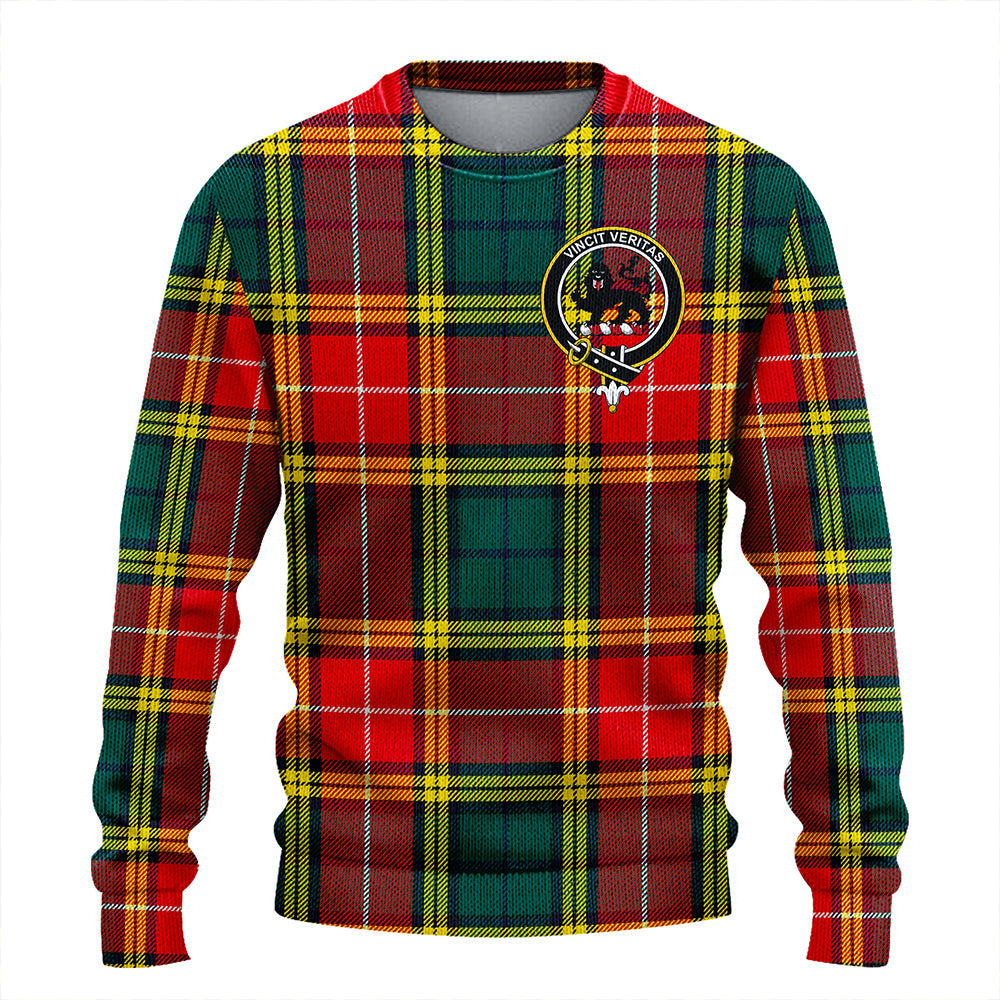 Baxter of Balgavies Modern Clan Badge Tartan Knitted Sweater