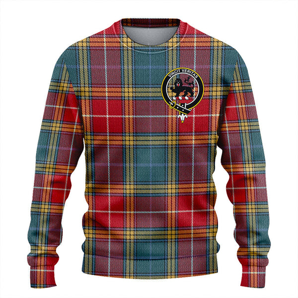 Baxter of Balgavies Weathered Clan Badge Tartan Knitted Sweater