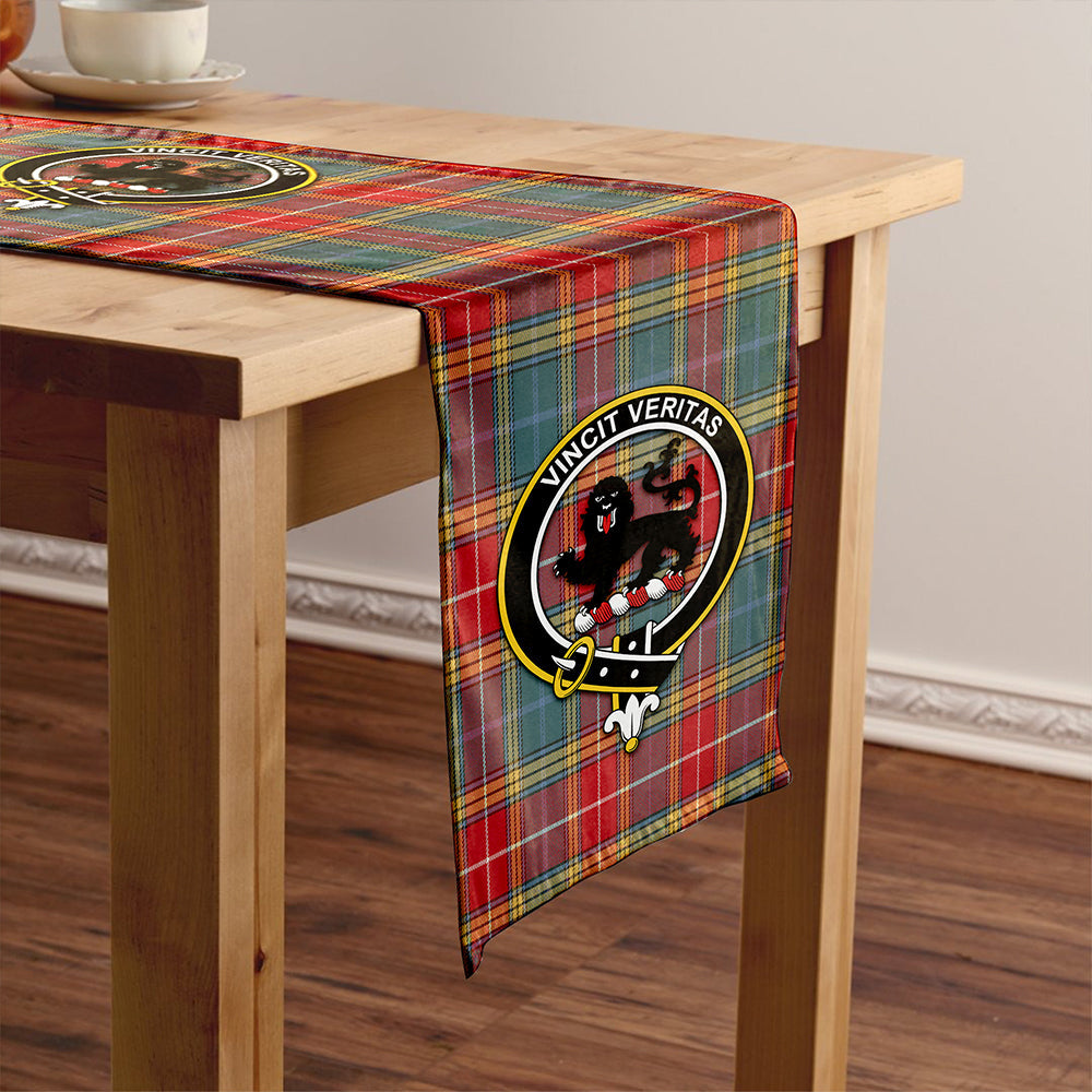 Baxter of Balgavies Weathered Clan Badge Tartan Table Runner