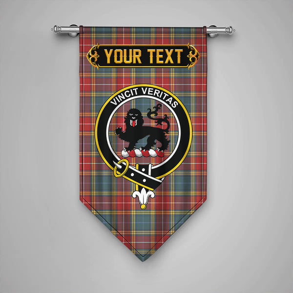 Baxter of Balgavies Weathered Clan Badge Tartan Gonfalon Personalize