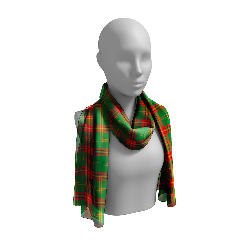 Beard Ancient Tartan Classic Silk Habotai Long Scarf