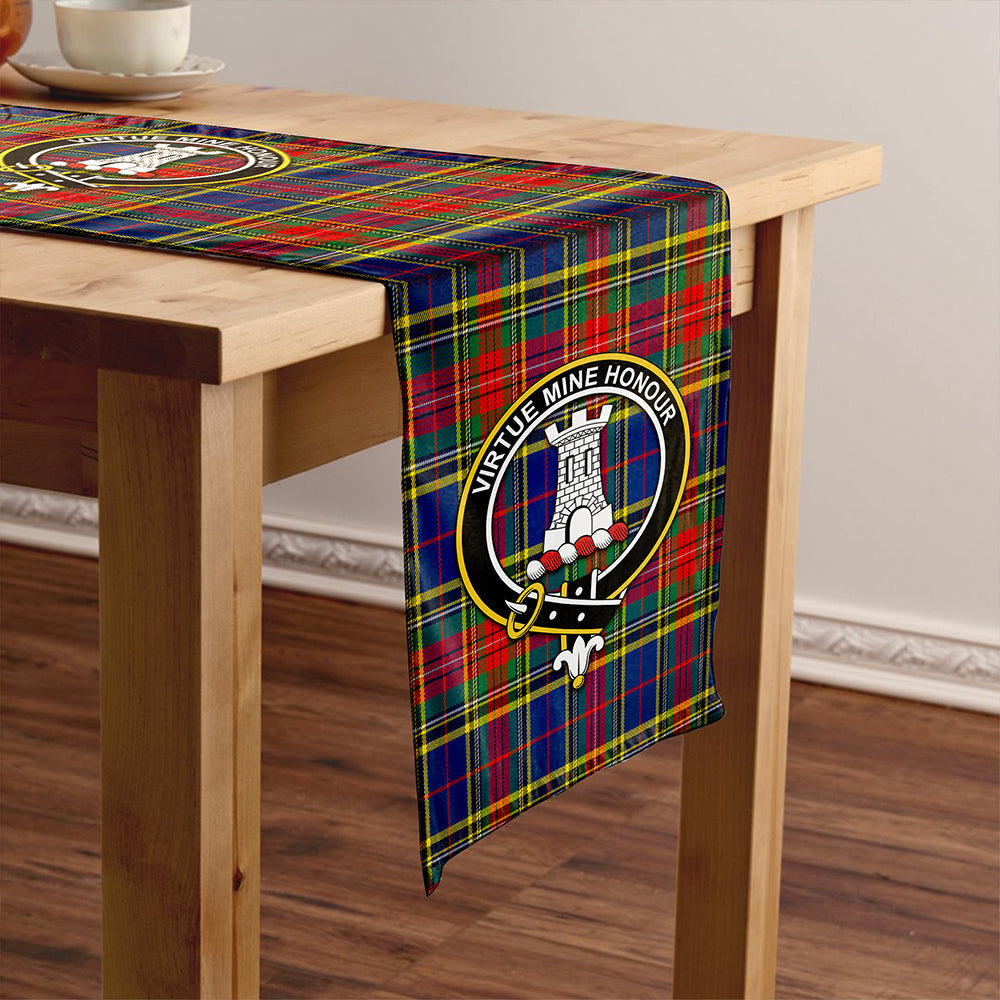 Beaton Modern Clan Badge Tartan Table Runner