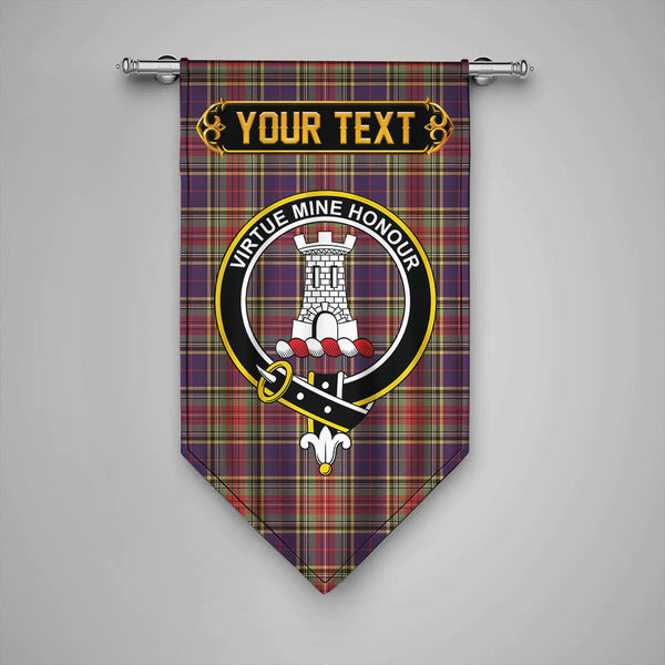 Beaton Weathered Clan Badge Tartan Gonfalon Personalize