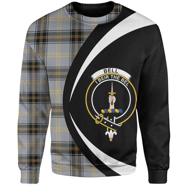 Bell of the Borders Ancient Clan Badge Tartan Sweatshirt Circle Style Personalized