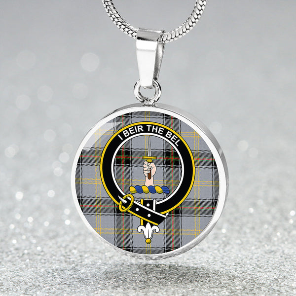 Bell of the Borders Ancient Clan Badge Tartan Classic Circle Necklace