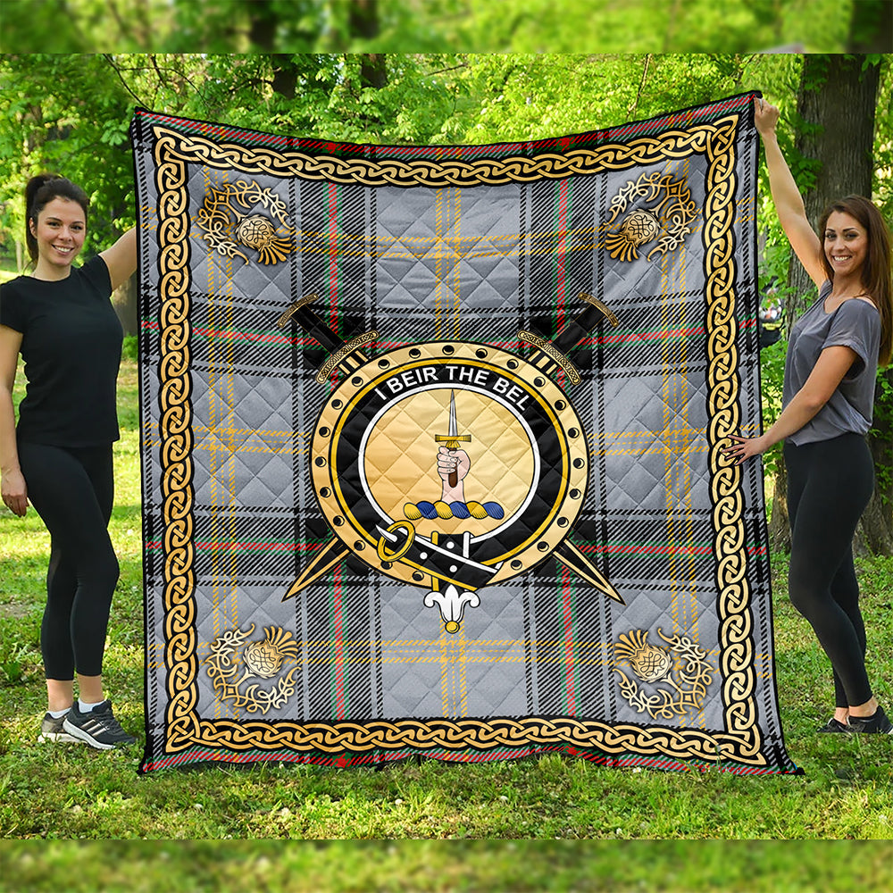 Bell of the Borders Ancient Clan Badge Tartan Premium Quilt Celtic Shield