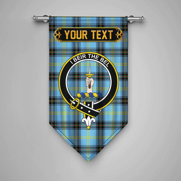 Bell of the Borders Modern Clan Badge Tartan Gonfalon Personalize