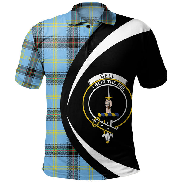 Bell of the Borders Modern Clan Badge Tartan Polo Shirt Circle Style Personalized