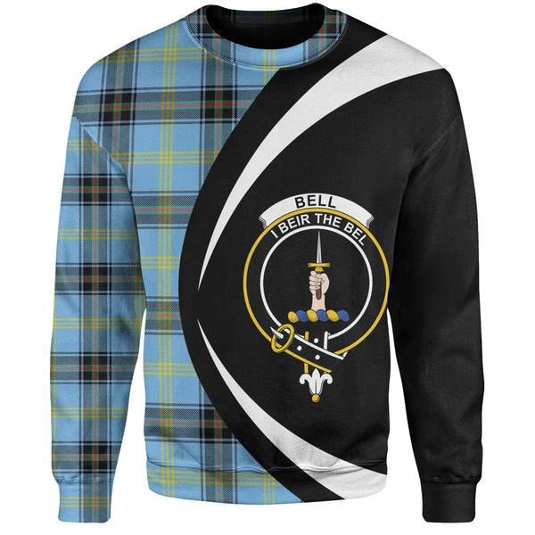 Bell of the Borders Modern Clan Badge Tartan Sweatshirt Circle Style Personalized