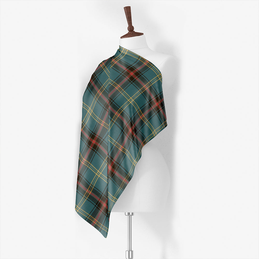 Bell of the Borders Weathered Tartan Classic Silk Habotai Square Scarf