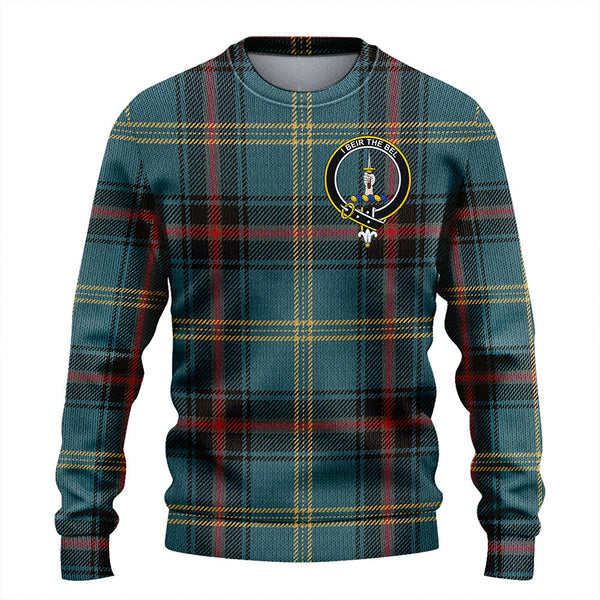 Bell of the Borders Weathered Clan Badge Tartan Knitted Sweater