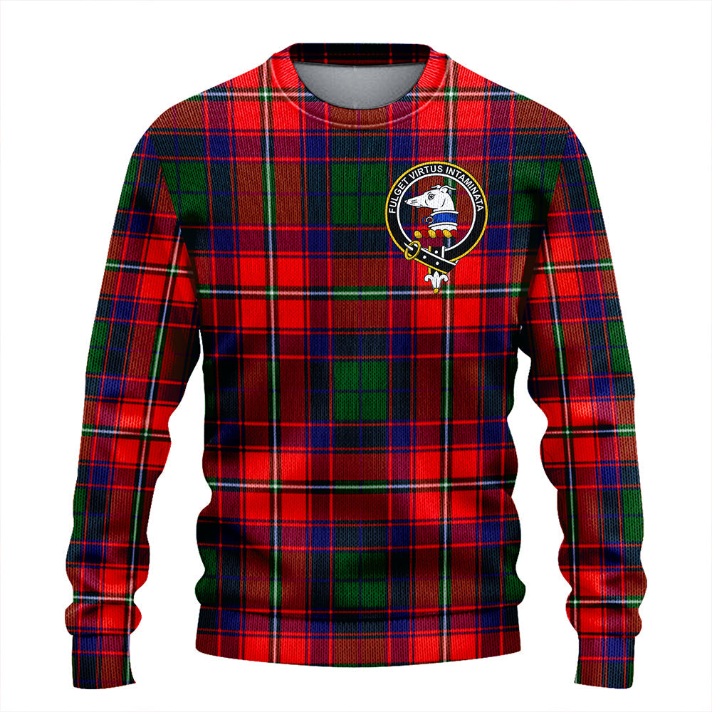 Belshes Clan Badge Tartan Knitted Sweater