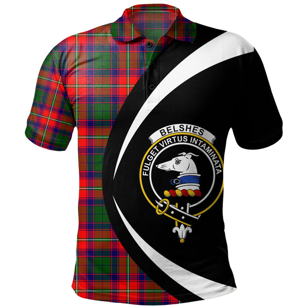 Belshes Clan Badge Tartan Polo Shirt Circle Style Personalized