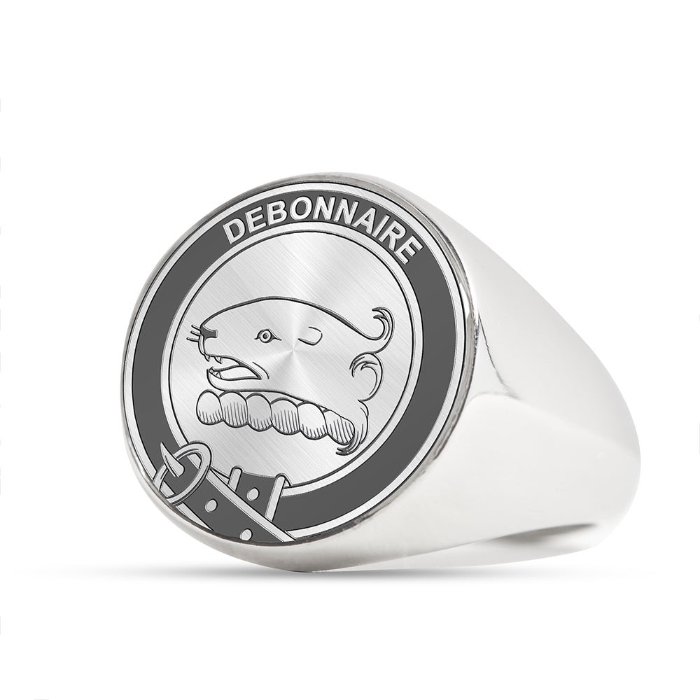 Bethune Clan Badge Engraved Signet Ring