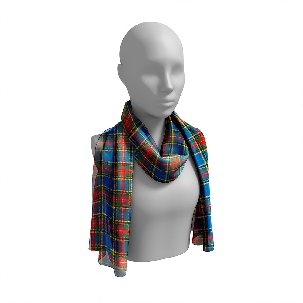 Bethune Ancient Tartan Classic Silk Habotai Long Scarf