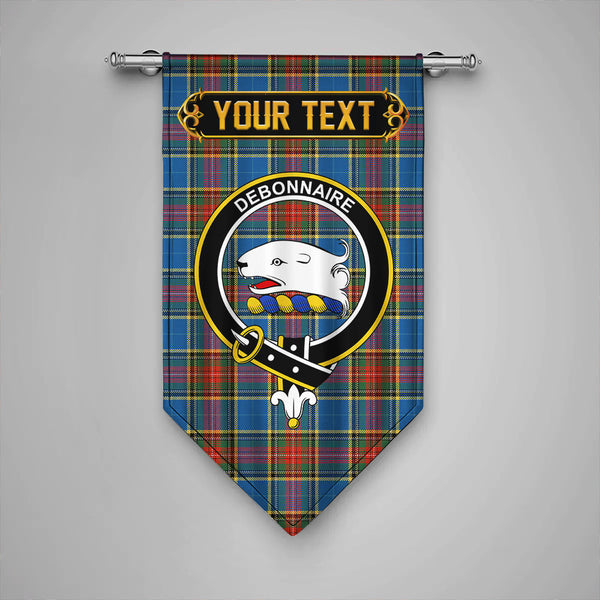 Bethune Ancient Clan Badge Tartan Gonfalon Personalize