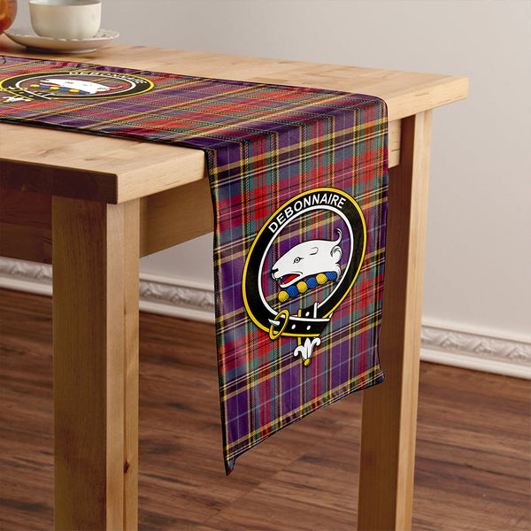 Bethune Weathered Clan Badge Tartan Table Runner