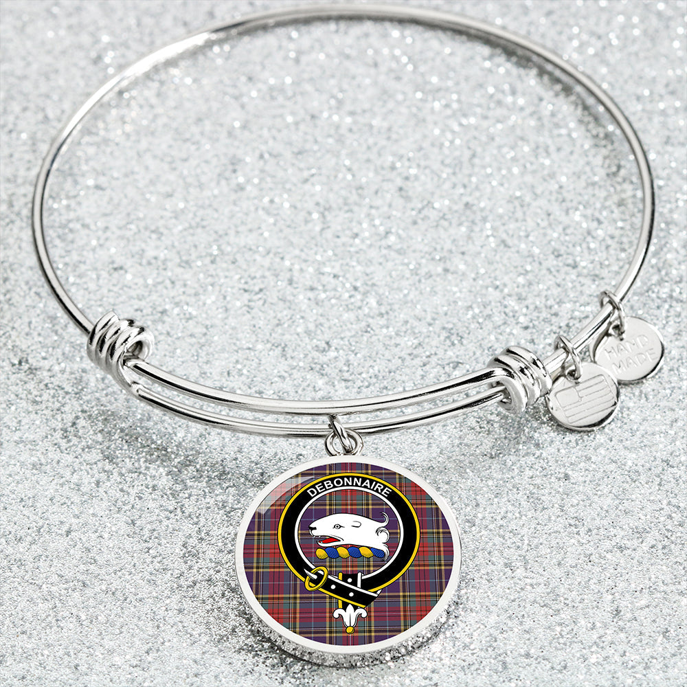 Bethune Weathered Clan Badge Tartan Classic Circle Bangle