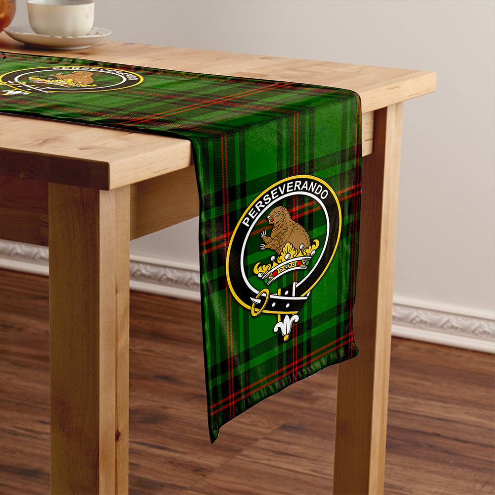 Beveridge Clan Badge Tartan Table Runner