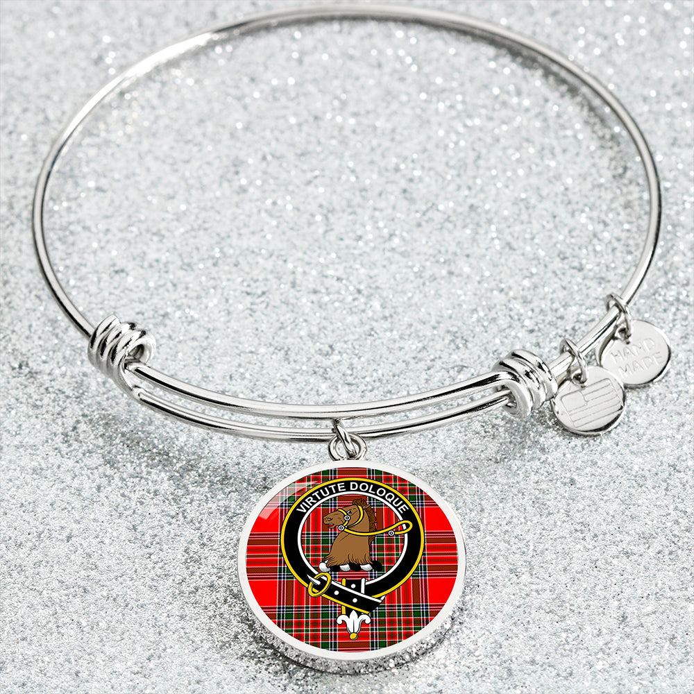 Binning Clan Badge Tartan Classic Circle Bangle