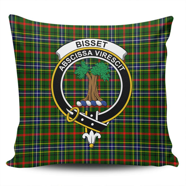 Bisset Tartan Classic Crest Pillow Cover