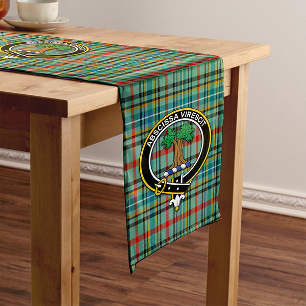 Bisset Ancient Clan Badge Tartan Table Runner