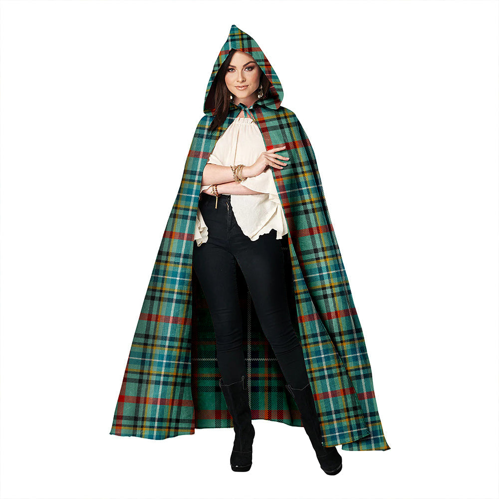 Bisset Ancient Clan Badge Tartan Hooded Cloak