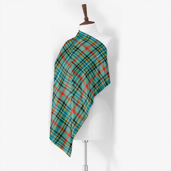 Bisset Ancient Tartan Classic Silk Habotai Square Scarf