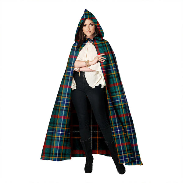 Bisset Modern Clan Badge Tartan Hooded Cloak