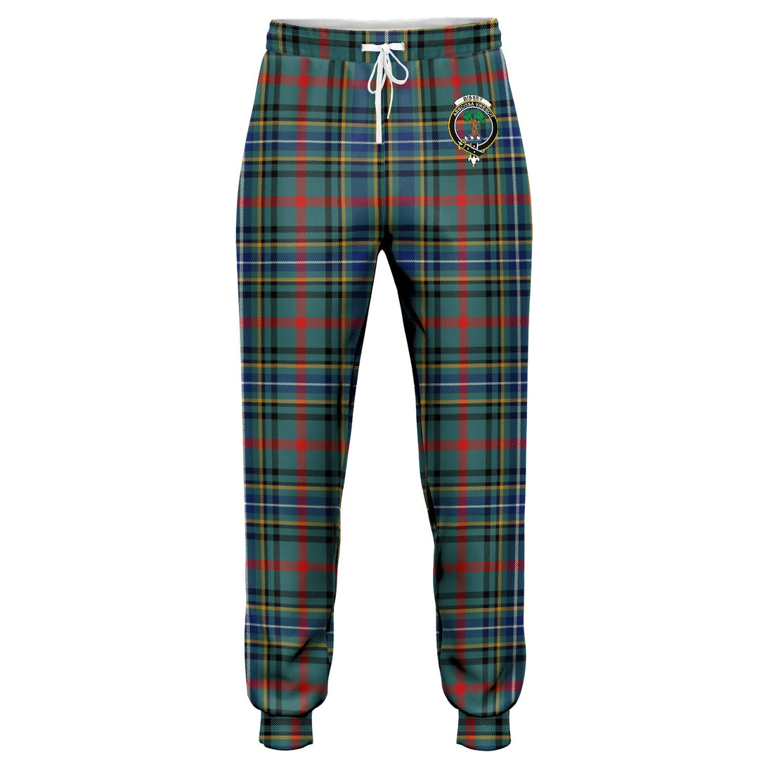 Bisset Modern Clan Badge Tartan Jogger Pants