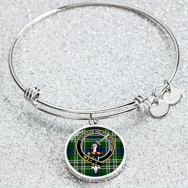 Blackadder Clan Badge Tartan Classic Circle Bangle