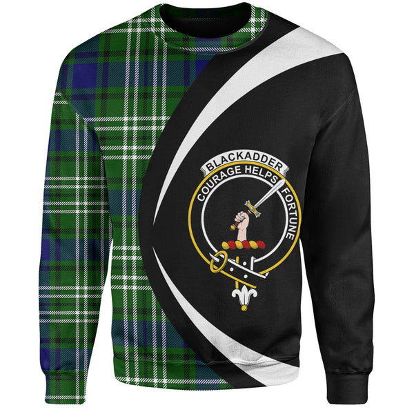 Blackadder Clan Badge Tartan Sweatshirt Circle Style Personalized