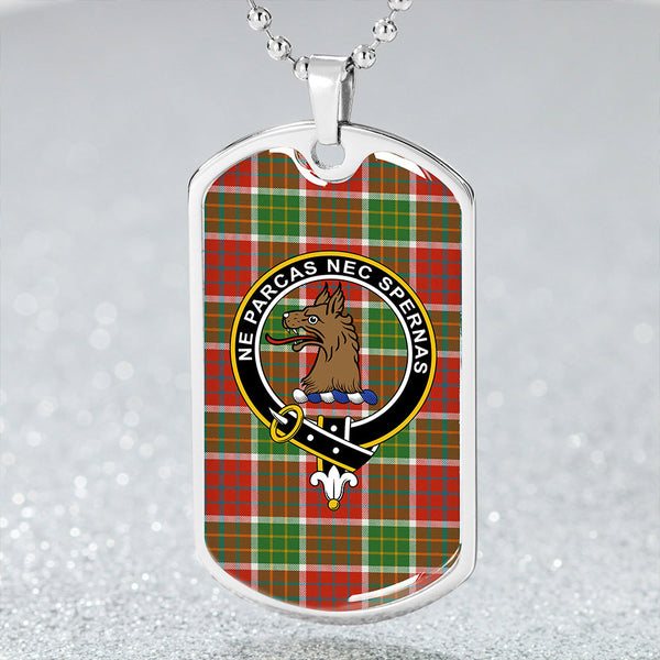 Blackie Ancient Clan Badge Classic Tartan Dog Tag Necklace