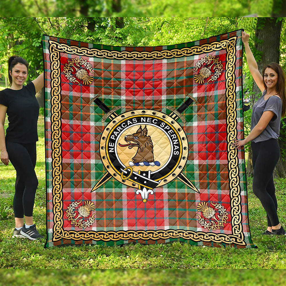 Blackie Ancient Clan Badge Tartan Premium Quilt Celtic Shield